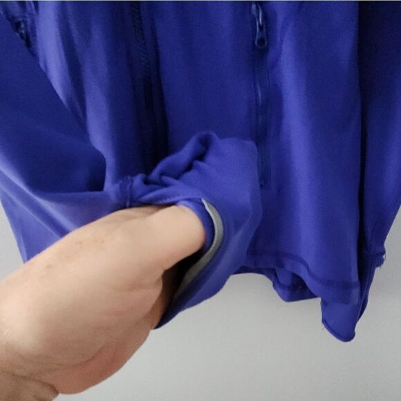 JOIA performance wear full zip  blue stretch UV protection moisture wicking new - Picture 5 of 12